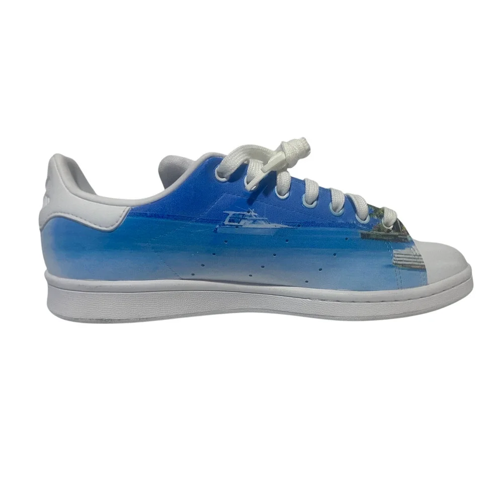 Adidas Stan Smith Custom Hand Painted Bored Ape Sneakers Size 9 Streetwear